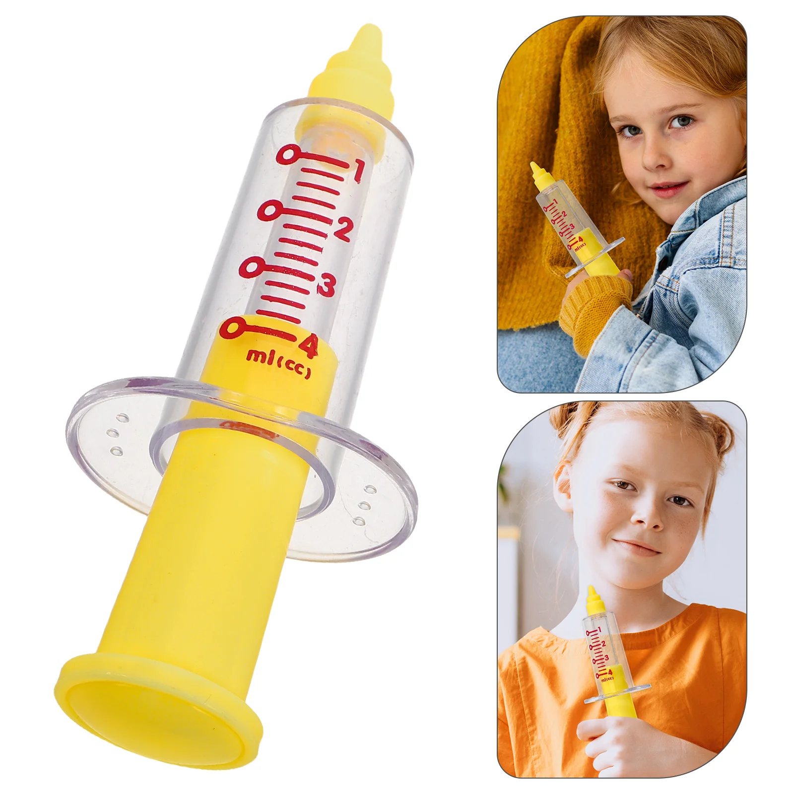 Kids Doctor Outfit Syringe Toy Pretend Play Tool Playset Instrument Part Plastic