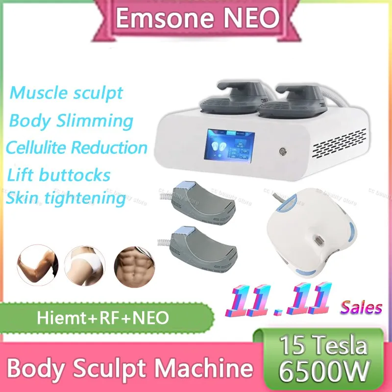 

6500W 200Hz EMS Body Sculpting Machine Portable 15 Tesla Emsone NEO Nova Body Slim RF Machine Slimming Fat Burning Beauty Device