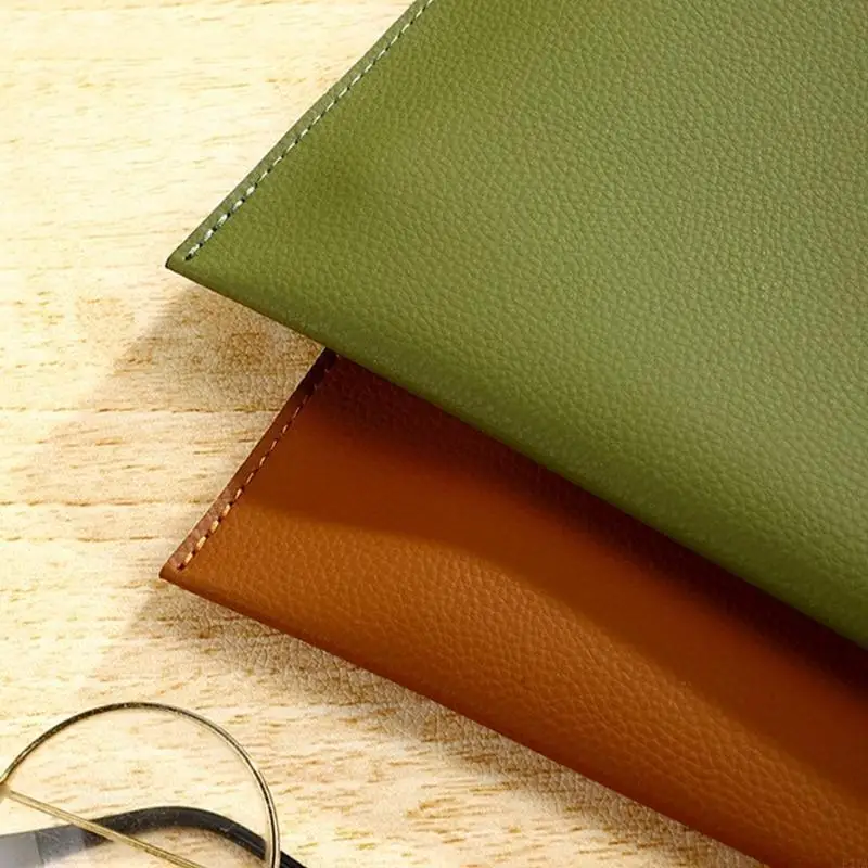 Elegante Lederdatei Ordner Buchstabe Leder -Dokumenthülle für Büroschule