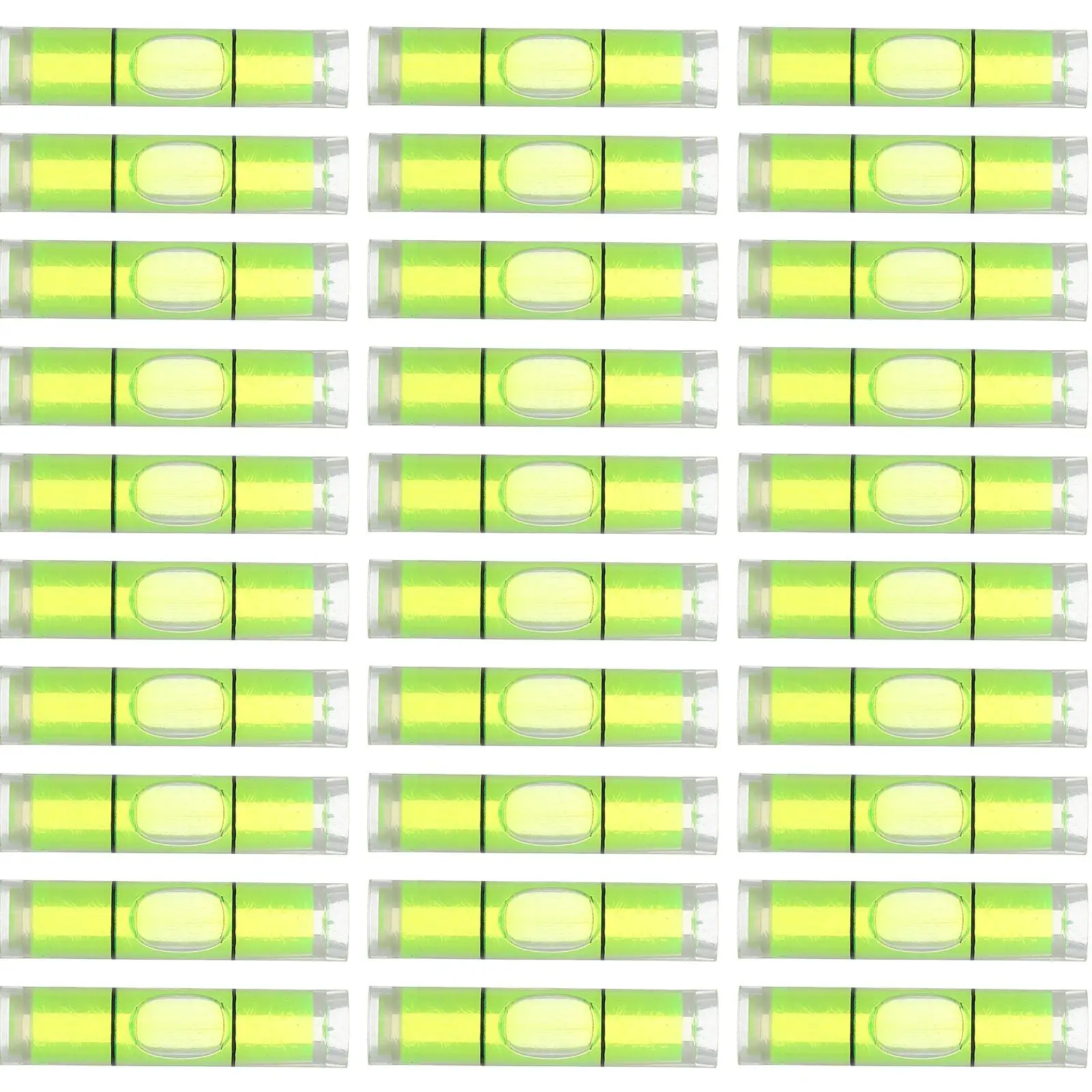 50 Pcs Cylindrical Horizontal Bubble Level Mini Spirit Level Tool 8x35mm Durable Accurate Measurement Versatile Small Size