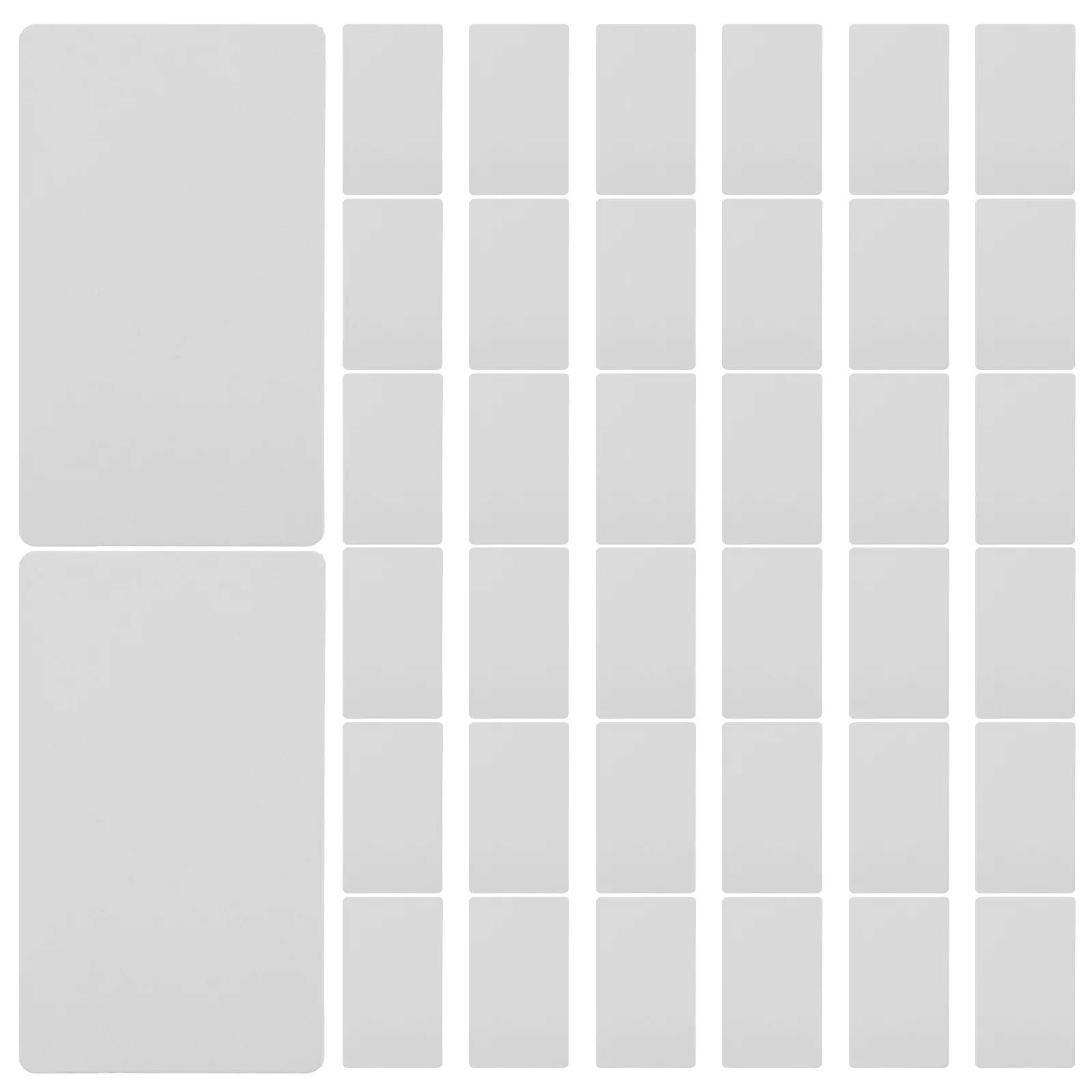 100 stücke Blank Kraft Papier Doppelseitige Schreiben Notizblöcke Für Diy Geschenk Tags Nachricht Karten Hochzeit Gefälligkeiten Sammelalbum Kraft Blank