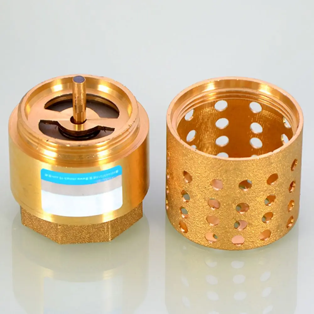 Brass Water Pump Bottom Valve Check Valve Anti Backflow Strainer Filter For Residential And Industrial Pipe Fittings