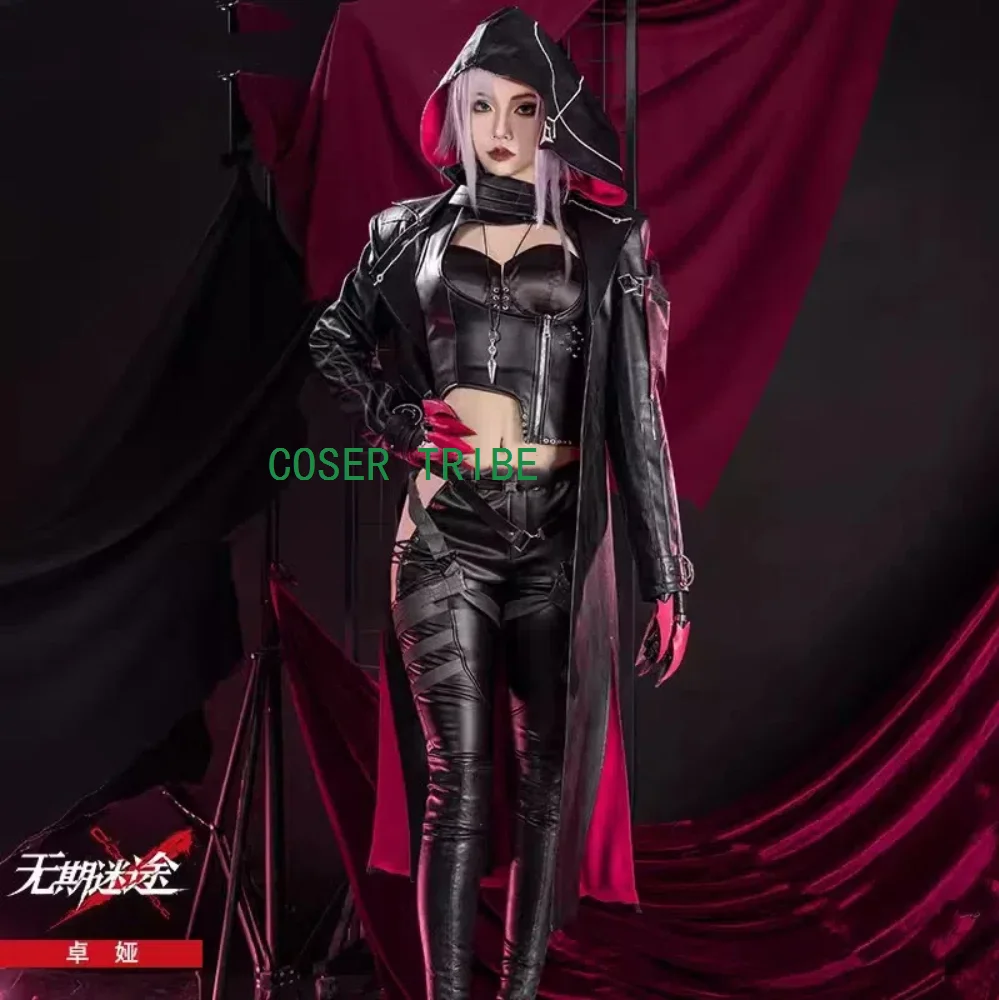 COSER TRIBE Path To Nowhere Zoya Lovely Sexy Uniform Cool Cosplay Costume Halloween Carnival Party Role Play Outfit Women XS-2XL