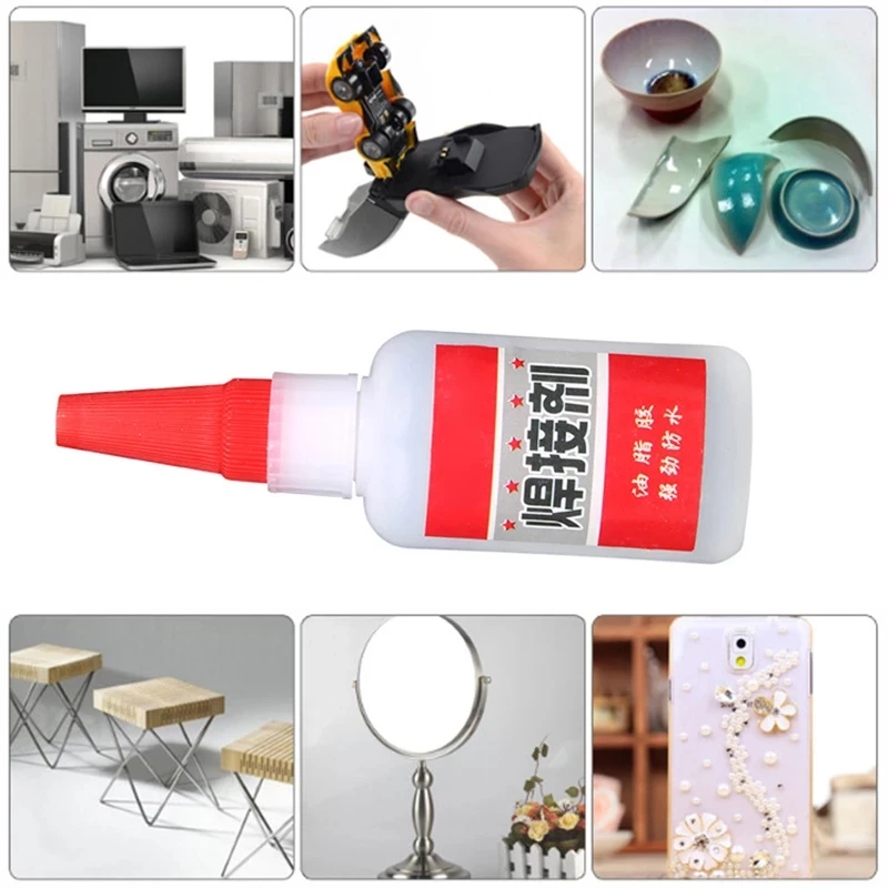 50g Super Glue Oily Welding Agent Oil Glue Sticky Shoes Metal Wood Ceramic Handmade DIY Grease Glue Acrylate Adhesive 500 0.1h