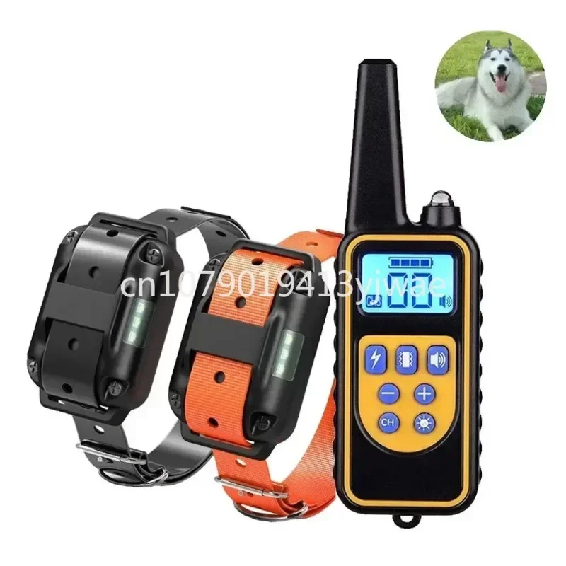 880m LCD Dog Training Collar Remote Control Pet Bark Stopper Dog Waterproof Electric Training Collars With Shock In Stock In Sto
