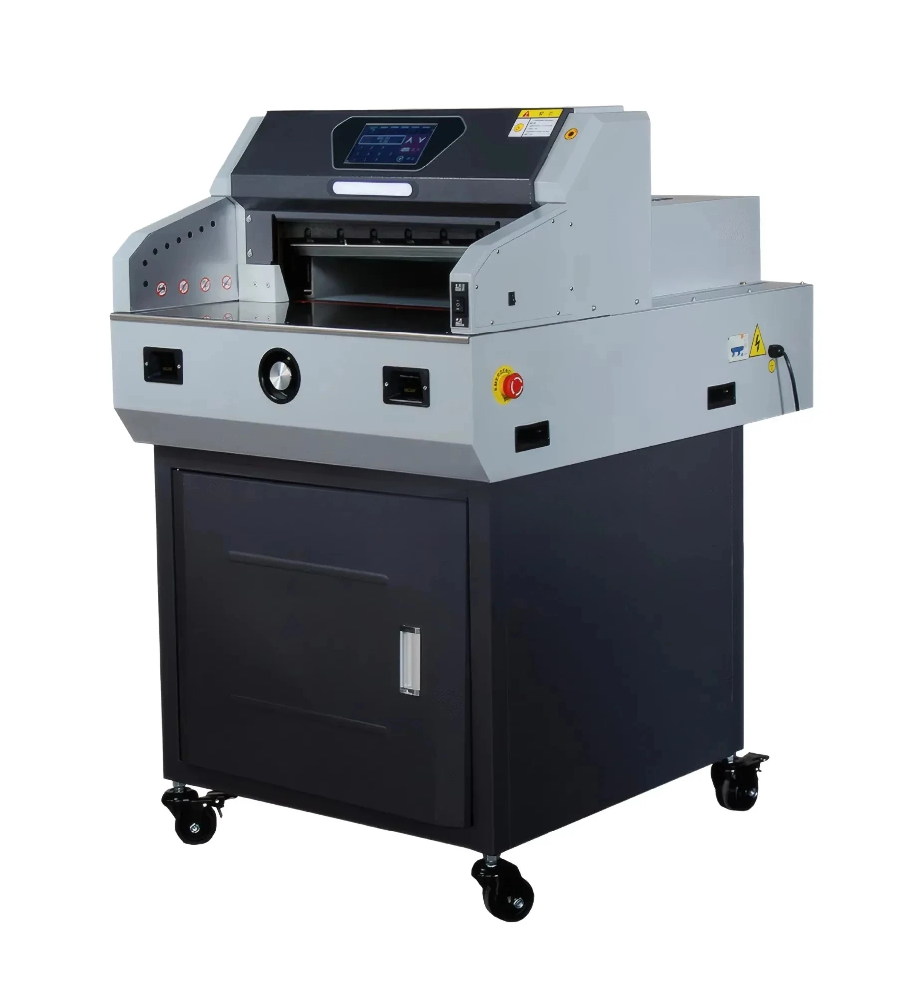 2026-Programmable Paper Cutter - 80mm Heavy Cutting and Photoelectric Safety for Printing Workshop