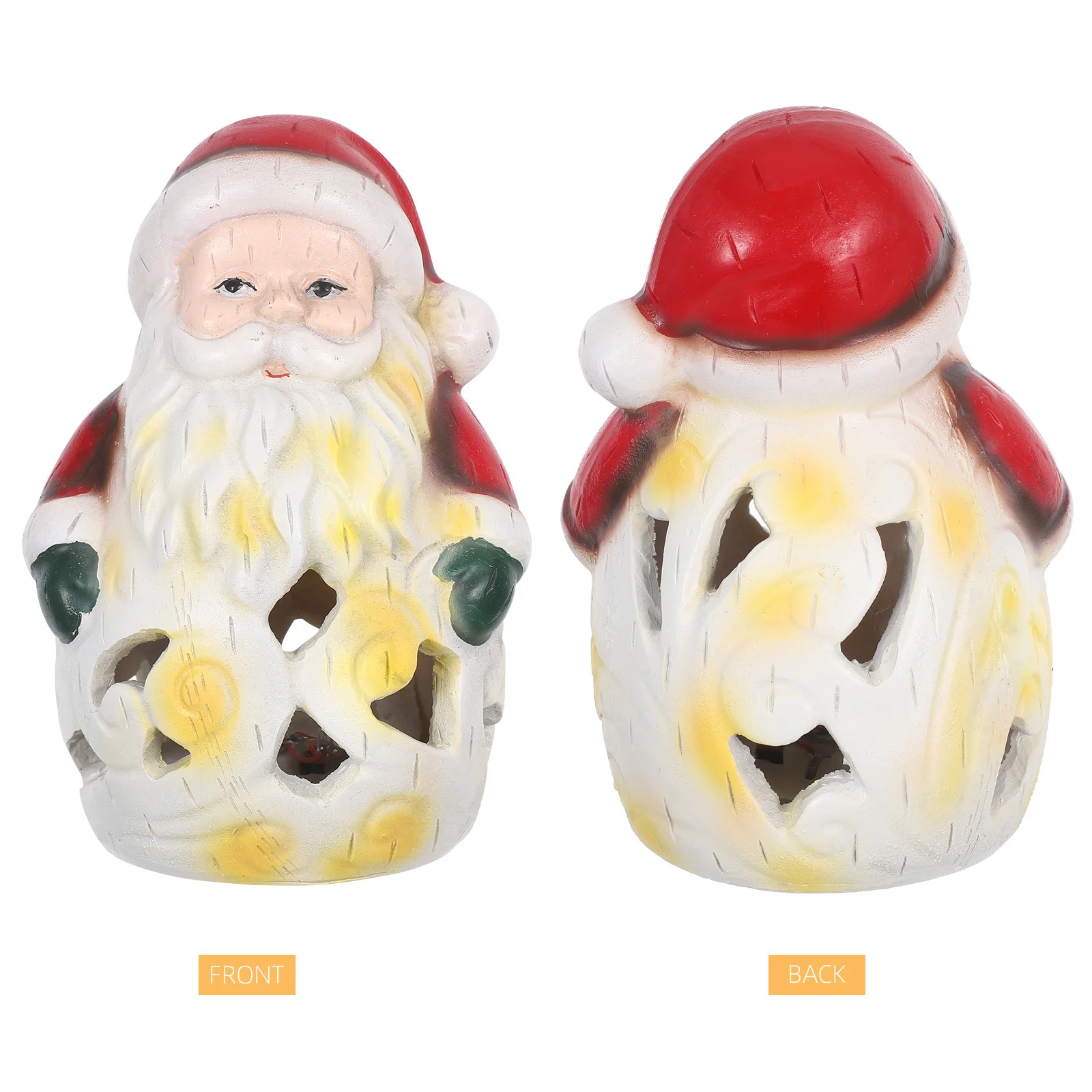 عيد الميلاد سانتا تمثال الجوف خارج الراتنج كلوز LED ضوء الليل عطلة الجدول عباءة عيد الميلاد الجرف ديكور عيد الميلاد سانتا الشكل