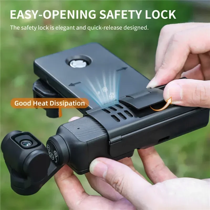 For DJI Osmo Pocket 3 Phone Holder Expansion Bracket Handheld Bracket for DJI Pocket 3 Handle Adapter Camera Accessories