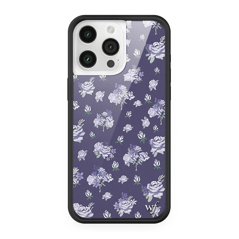 Wildflower 3D Rose Flowers Shockproof Phone Case For iPhone 13 14 15 Pro Max 12 16Pro WF Hot Korean Flowers Hard Anti-Fall Cover