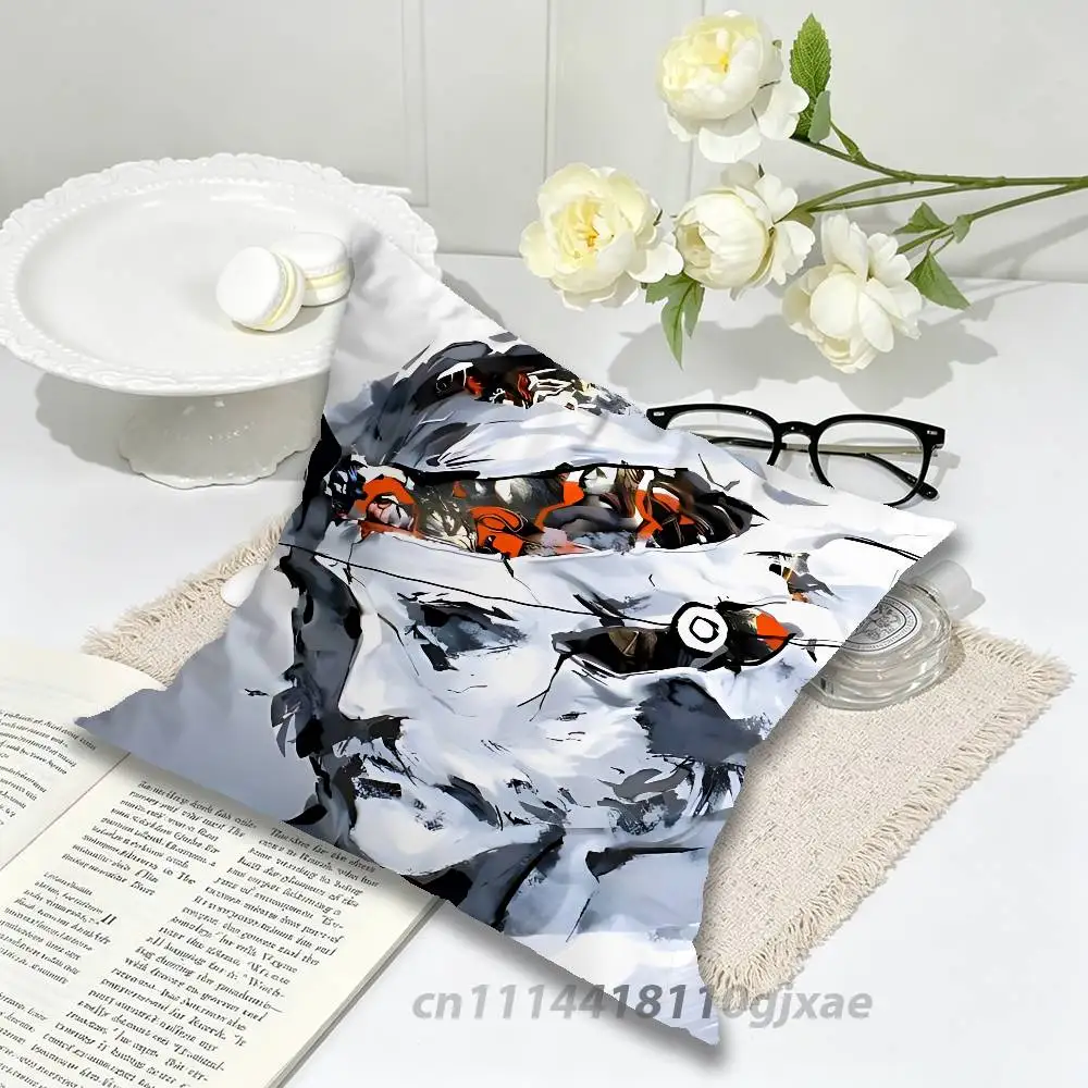 Game Disco E-Elysium Pillow Case Living Room Sofa Cushion Cover Suitable For Home Bedroom Room Decoration