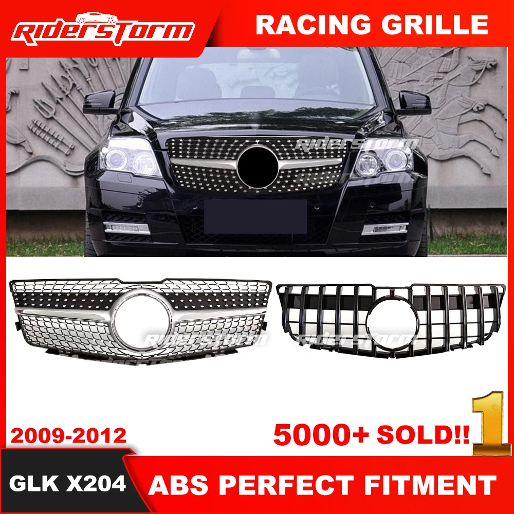 2009 2010 2012 GLK Class X204 GT Grille For merced GLK Class Front Bumper Grille X204 Grille GLK200 GLK250 GLK Diamond Grille