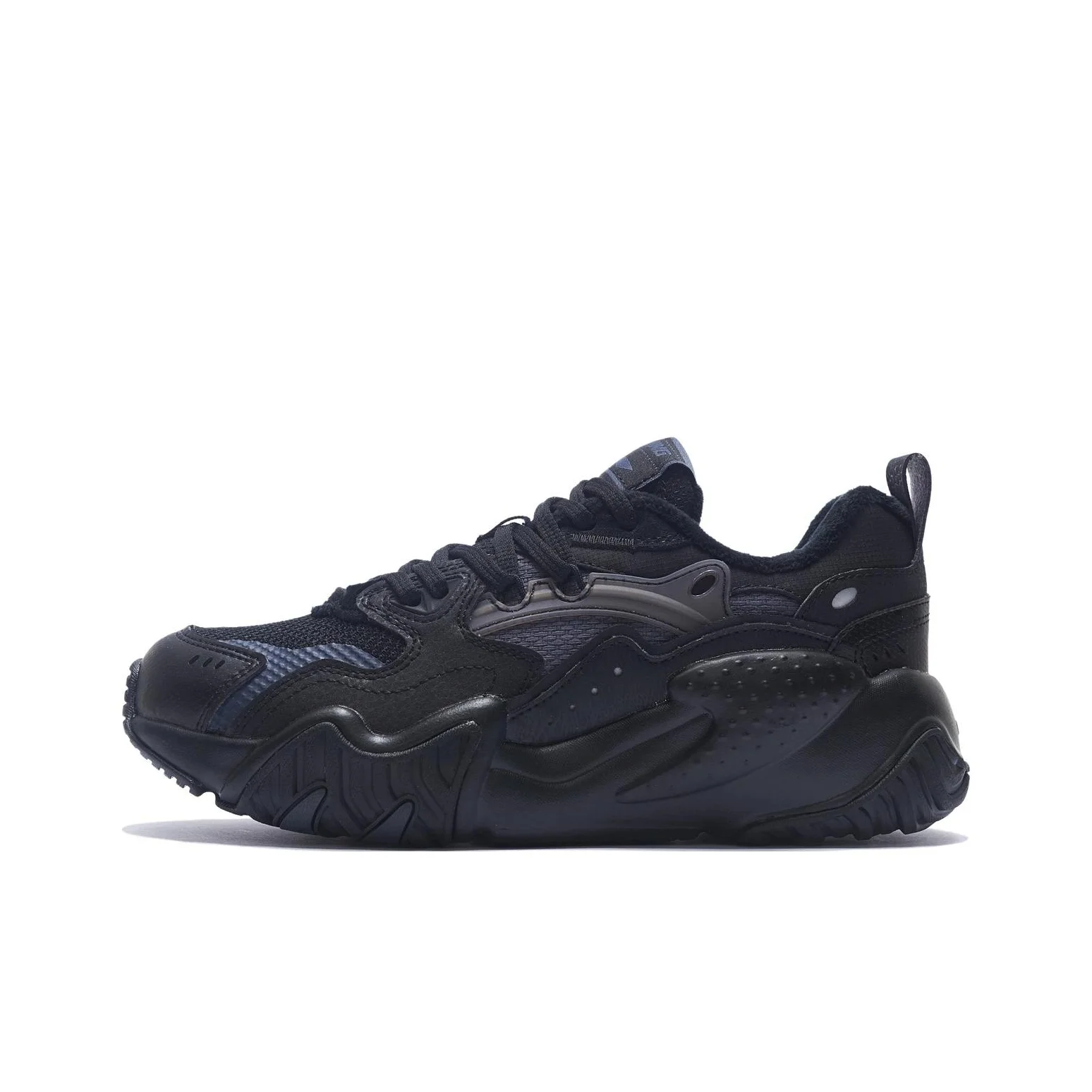 Li Ning Synthetic Leather Cushioning Slip Resistant Abrasion Resistant Low top Running Shoes Women's Black AGLS214-1