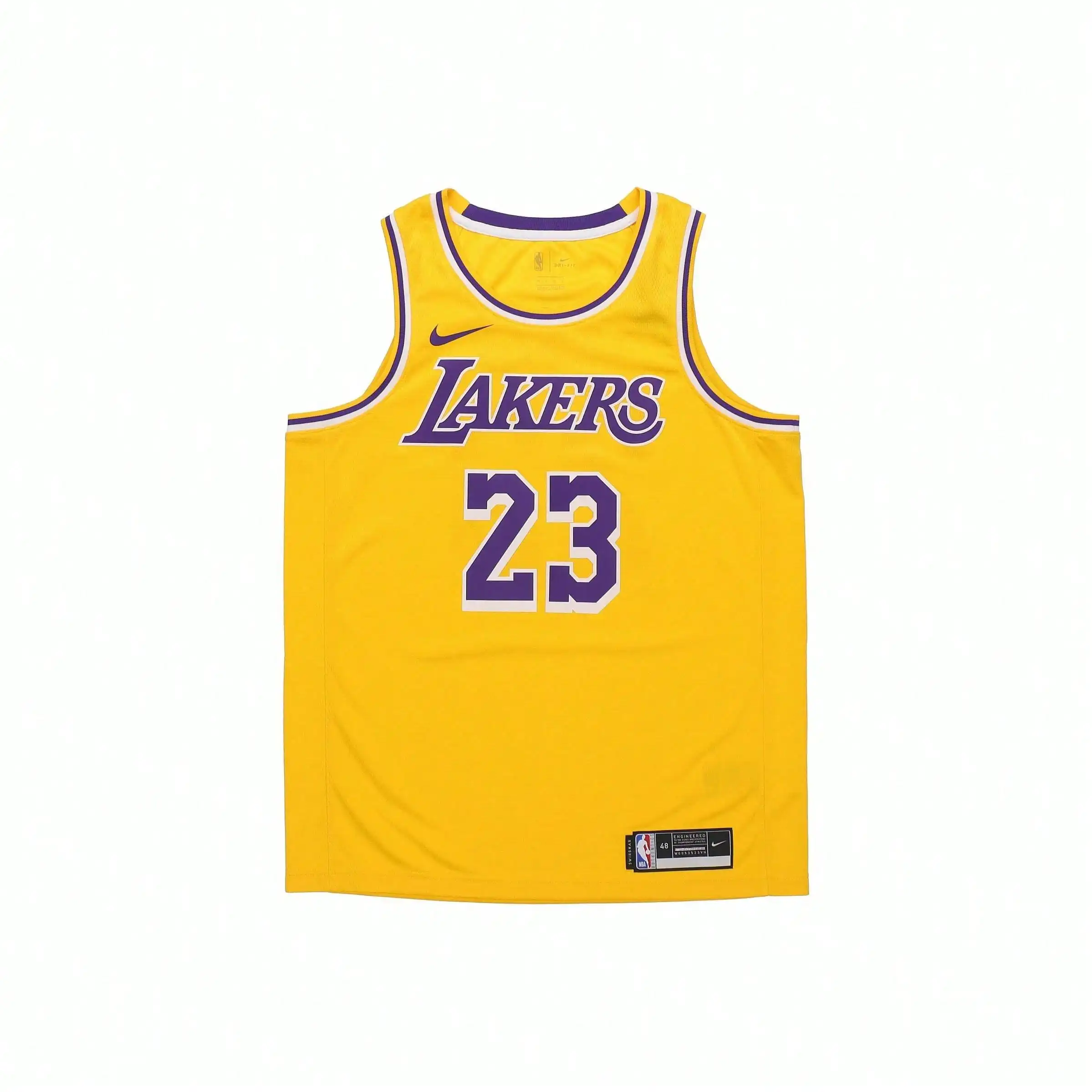 Nike  Basketball Jersey  James 23 Men's Yellow CW3669-734