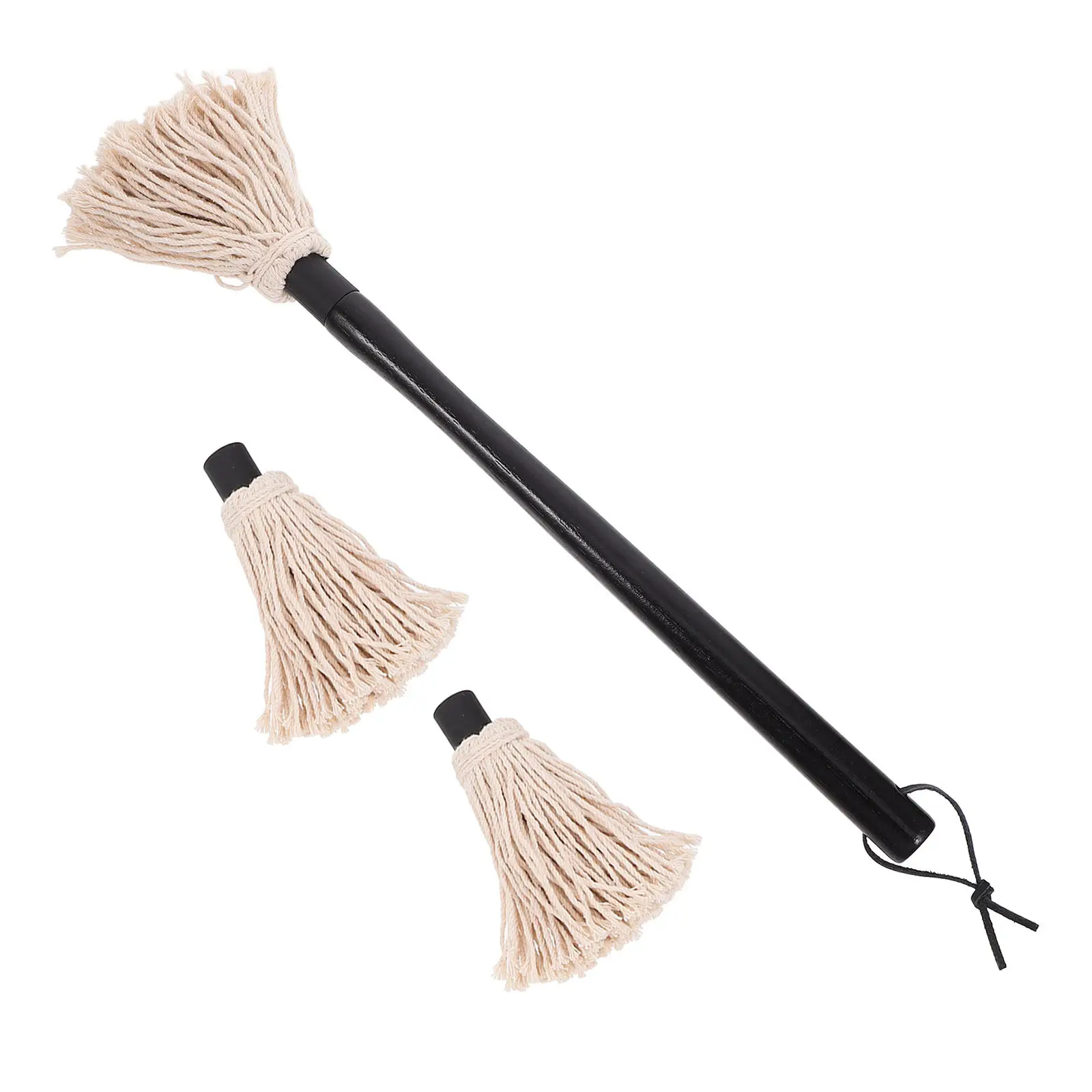 1 Juego de brochas para salsa BBQ con mango de madera, brocha para asar con gancho para colgar, brocha para aceite, herramienta para marinada de barbacoa para costillas, pollo y cerdo