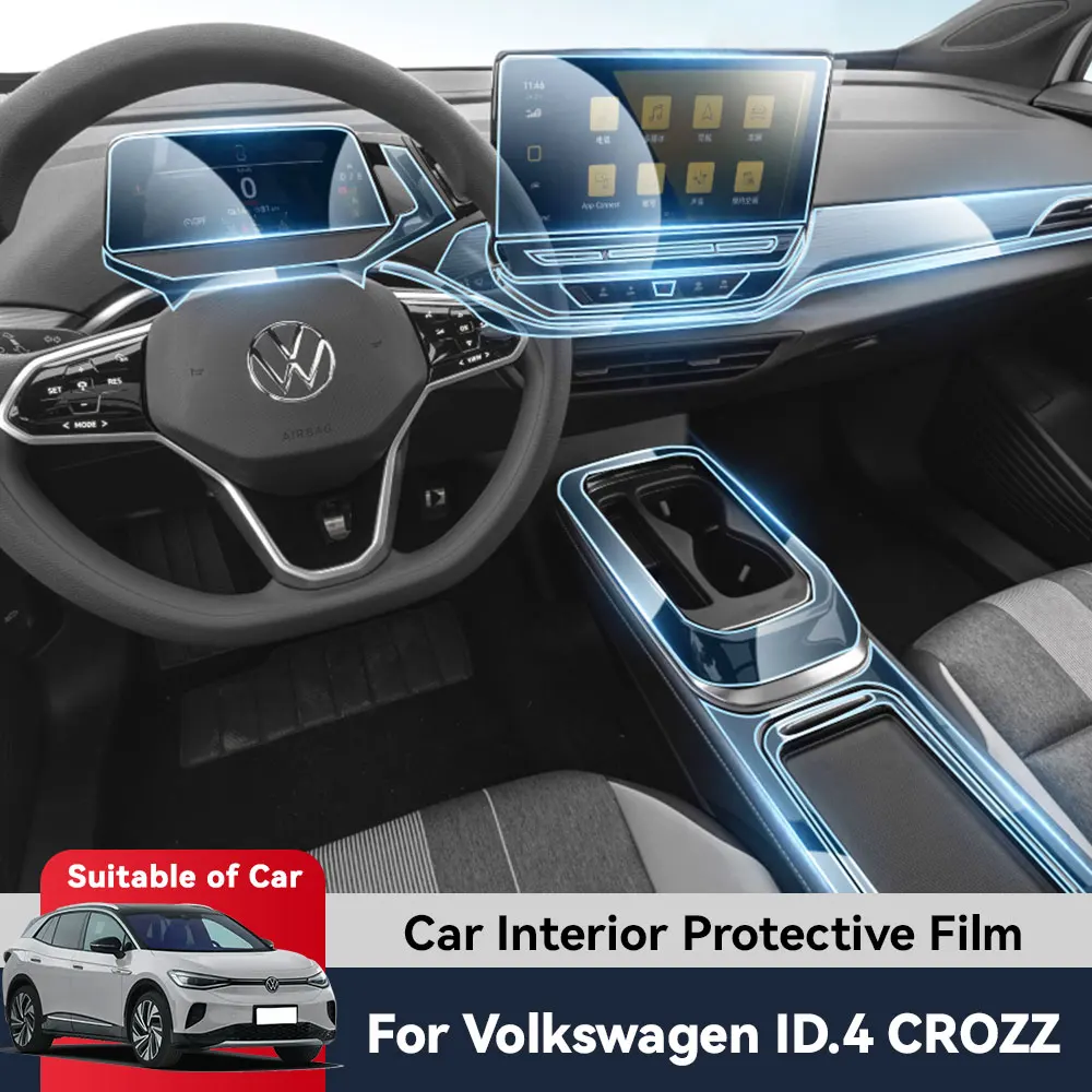 

Auto Central Control Screen TPU Navigation Anti Scratch interior Protection Film GPS Navigation For VOLKSWAGEN ID.4 CROZZ 2024