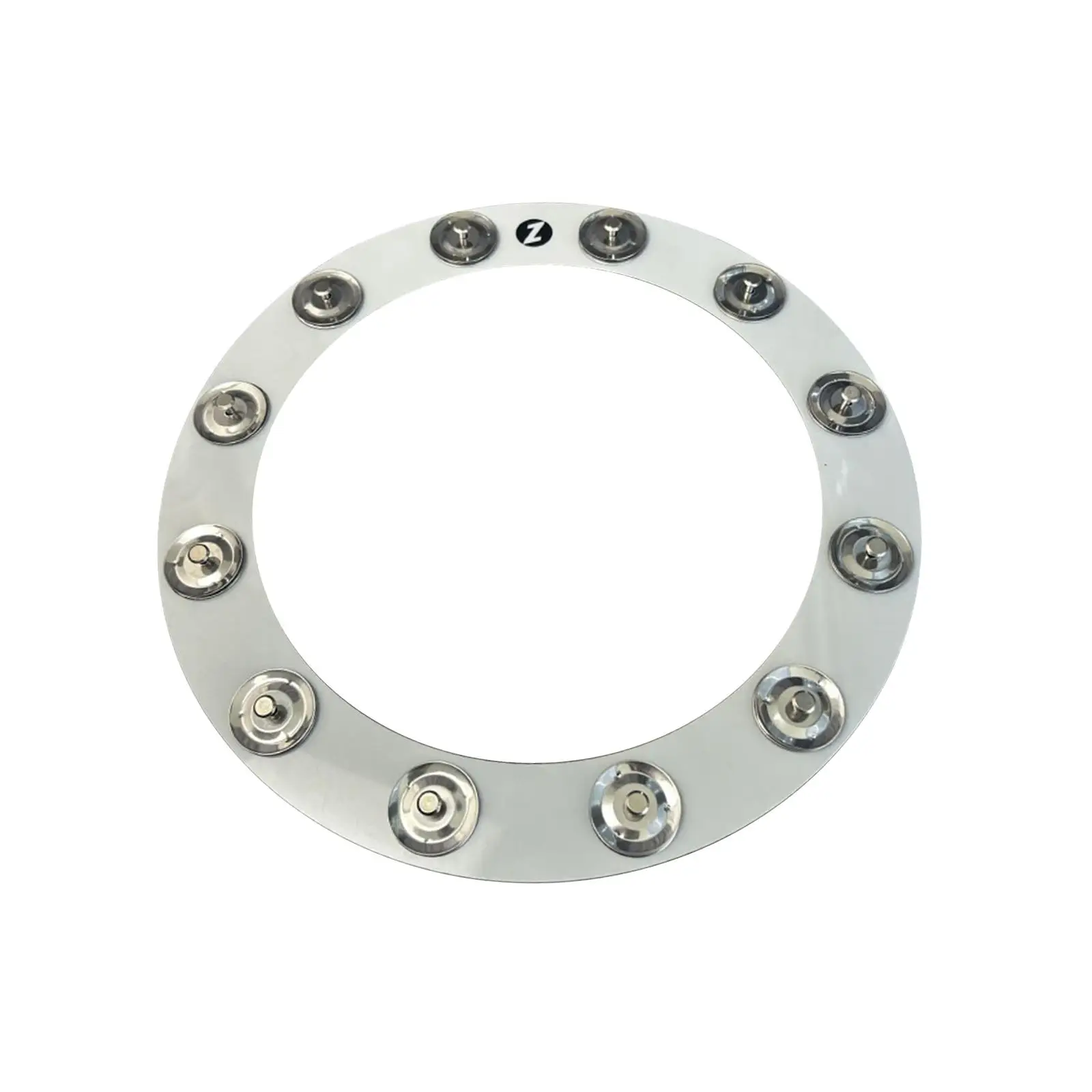 Ching Rings Tambourine Effect Bell Single Row Bass Drum Accessory for Electronic Drum Kit Beginner Student