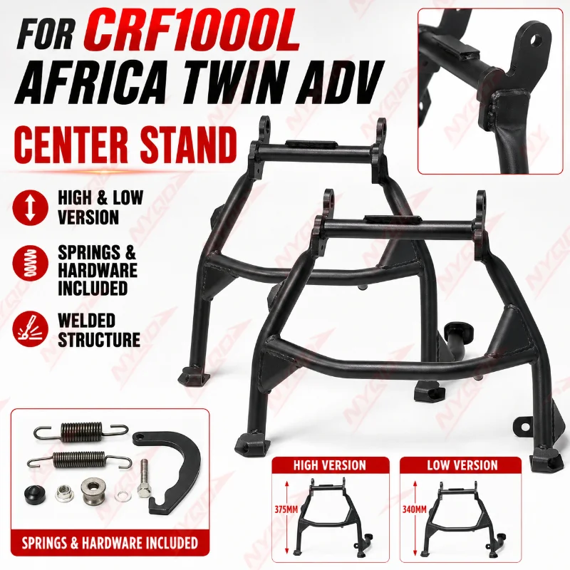 For HONDA CRF1000L Africa Twin ADV Motorcycle Center Stand Main Stand Kickstand Bracket Set High Low Version