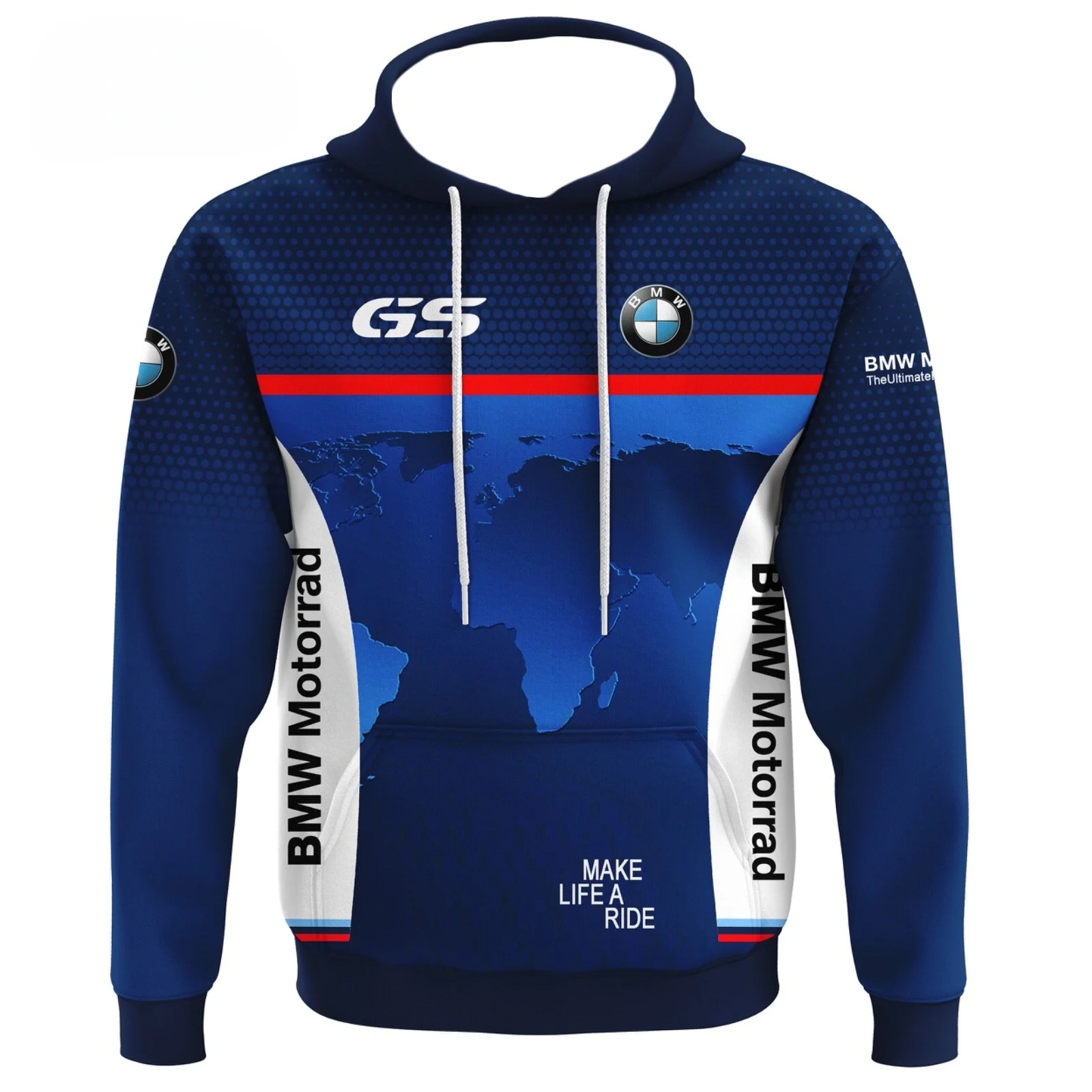 

BMW racing motorcycles, cars, long-sleeved sporty hoodies, breathable and quick-drying clothing suitable for both men and women
