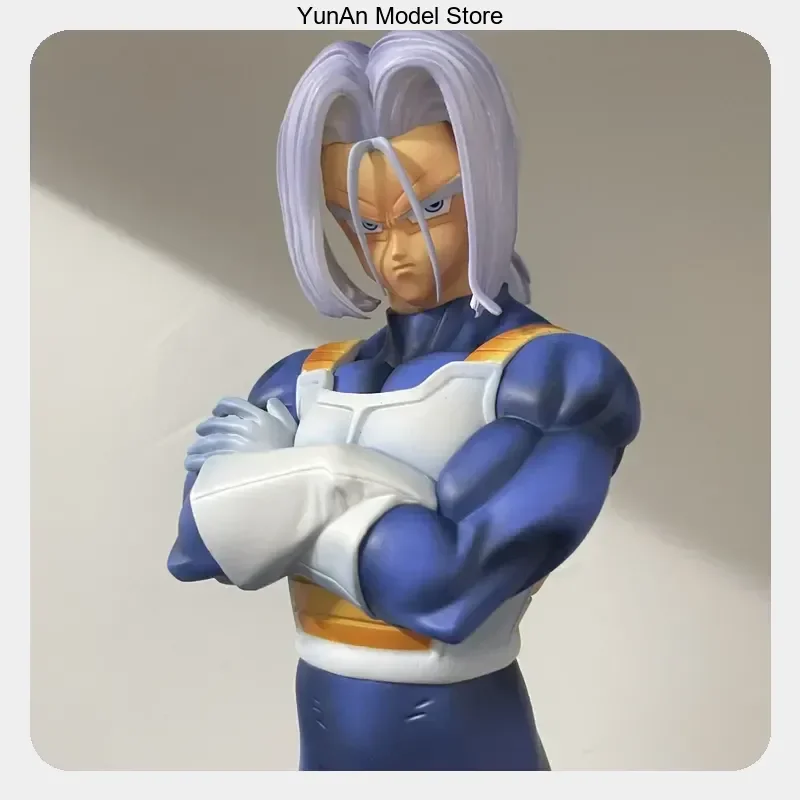 Anime PVC-Figur Statue Desktop-Dekoration Geschenk 31cm Dragon Ball Trunks Super Saiyan Kampfanzug Stehende Pose