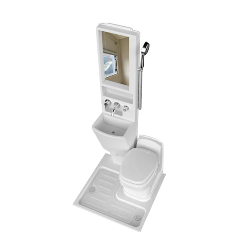 

Portable Shower Cabinet Base Bathroom Body Clean With Cassette Toilet And Shower Tray