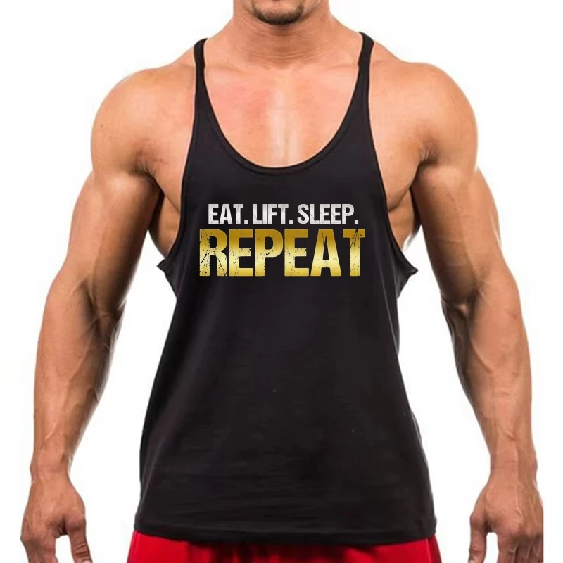 

Мужской жилет-стрингер — майка-борцовка для тренажерного зала и фитнеса, дышащая стильная для бодибилдинга, интенсивных тренировок и демонстрации мышц