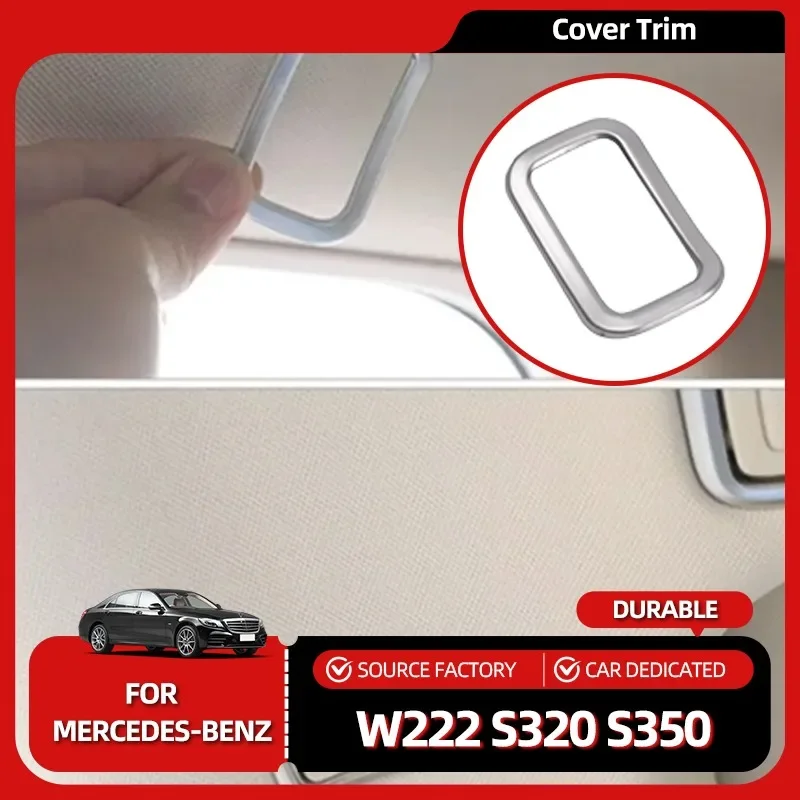 

Лидер продаж, молдинги для Mercedes Benz S class W222 S320 S350 S400 2014-2020, серебристый автомобильный Стайлинг, задние крючки на крышу, крышка рамы Tri