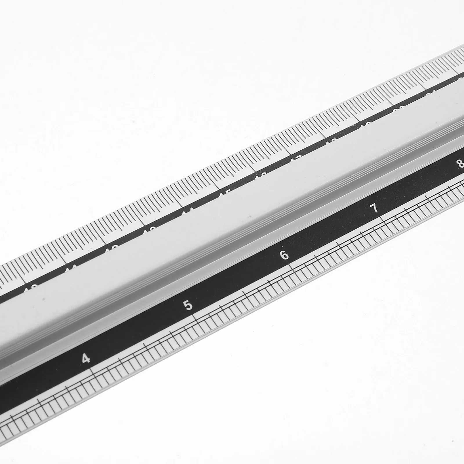 Metal Scale Ruler Compact Lightweight Portable Multi-Use Measuring Tool Drawing Straight Ruler for Study Work Measuring Tool