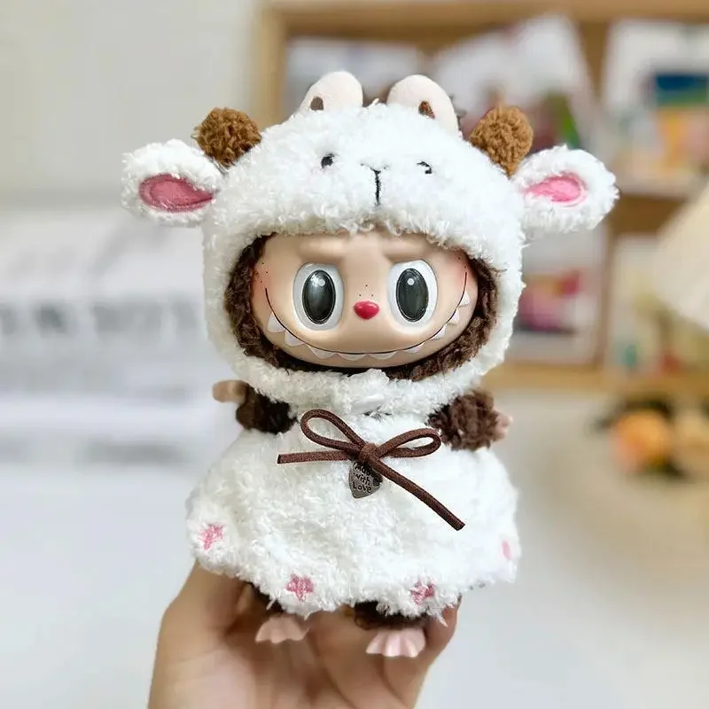 인형 작은 양 작업복 세트, 17cm 라부부 의류 액세서리 전용