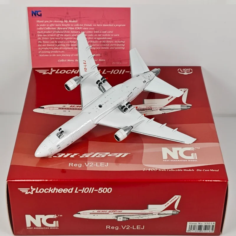 

NG Models 1/400 Scale Air India L-1011 V2-LEJ Di-cast Alloy Aircraft Model Collectible Decorative Ornament