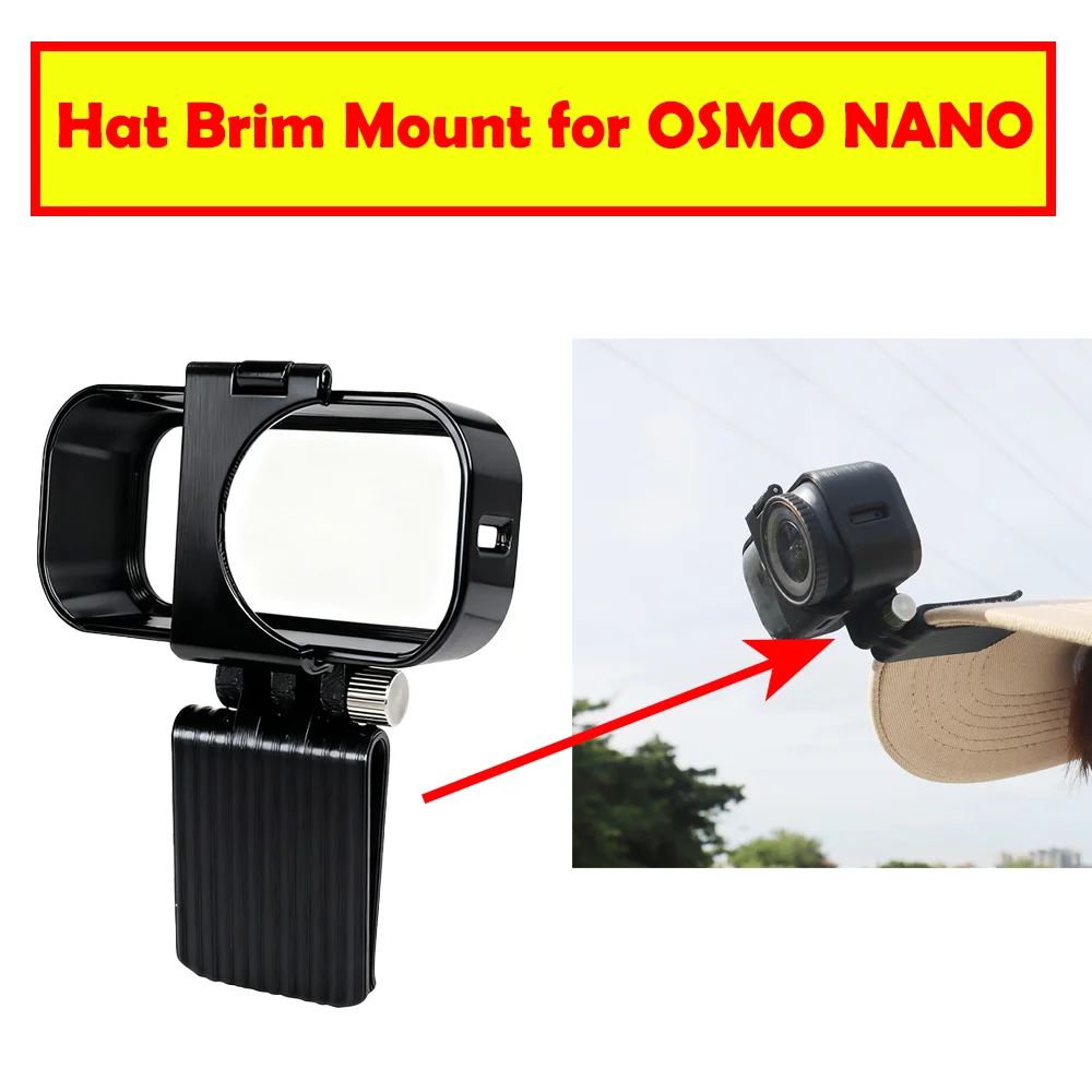

Hat Brim Mount for OSMO NANO Thumb-Mounted Action Camera Accessories