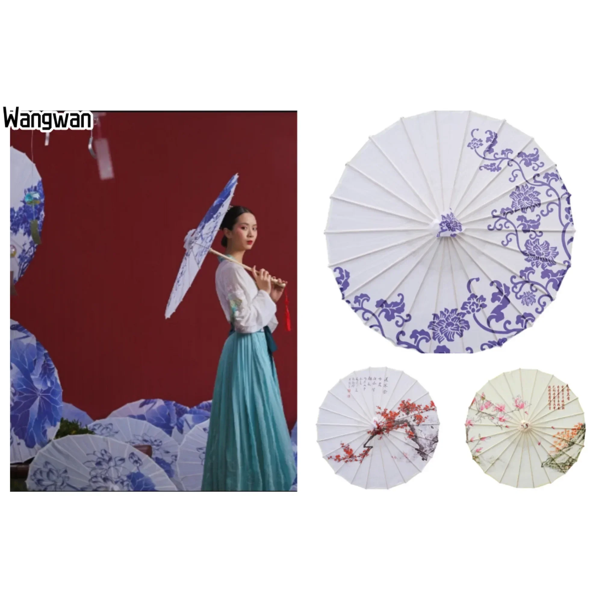 Unbrella for Women Hanfu Cheongsam Dance Performance Umbrella Photograph Props Umbrella Craft Oil Paper Paraguas Parasol Antique