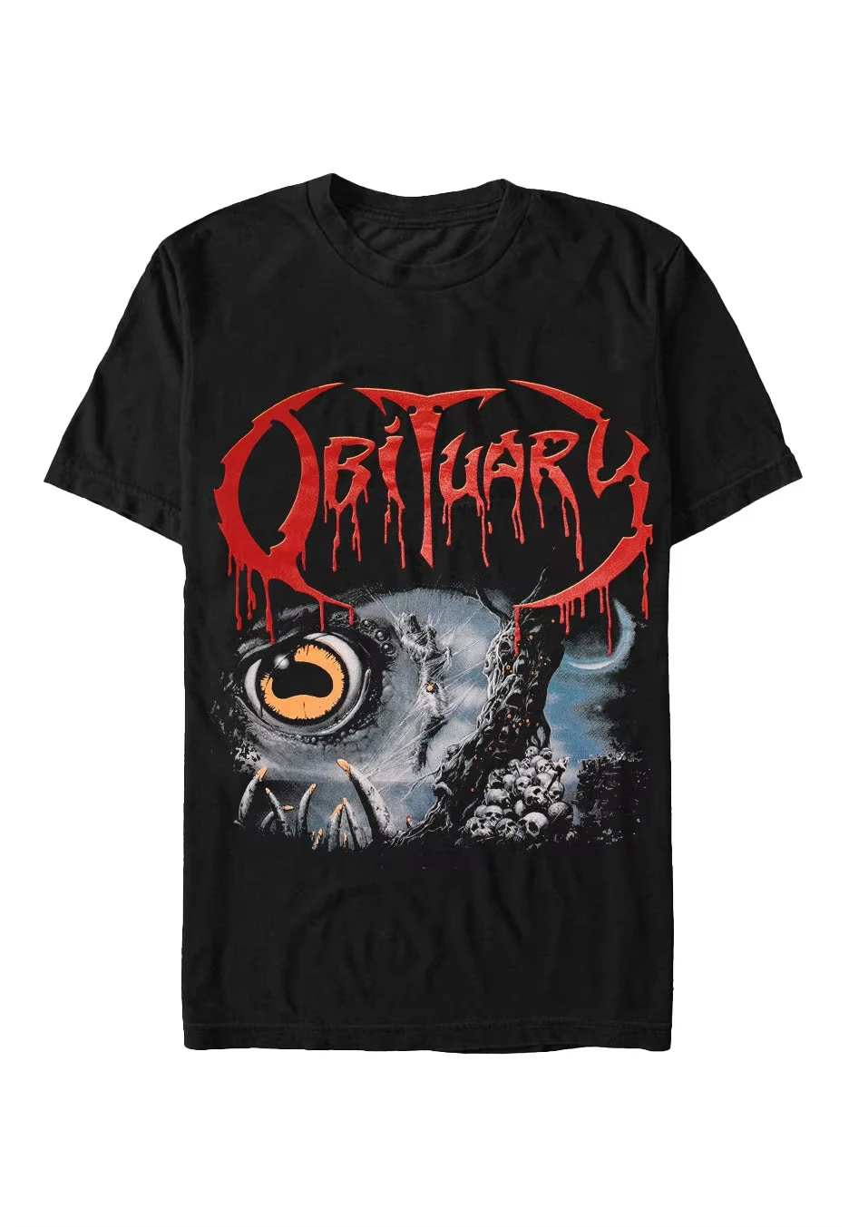 

Летняя футболка в стиле хип-хоп, мужская и женская уличная одежда Death Metal Obituary, негабаритная мужская одежда с короткими рукавами Y2k из плотного хлопка