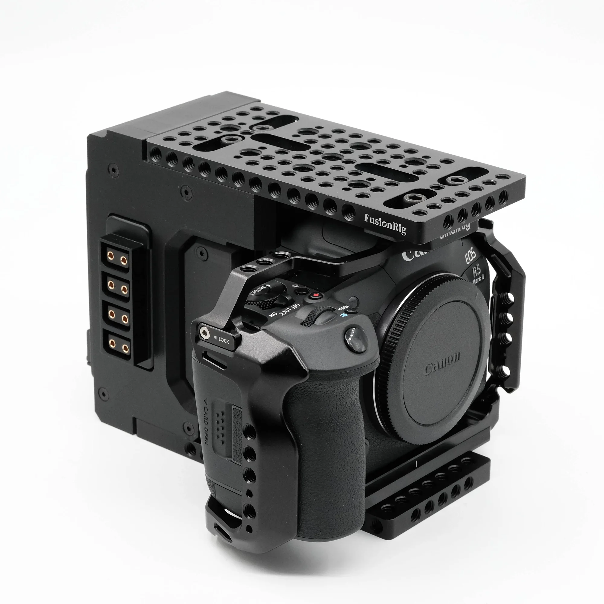 FusionRig Camera Cage Expansion Module Cineback for Canon R52 R5 Mark II compatible with Tilta and SmallRig 4975/4977/4978