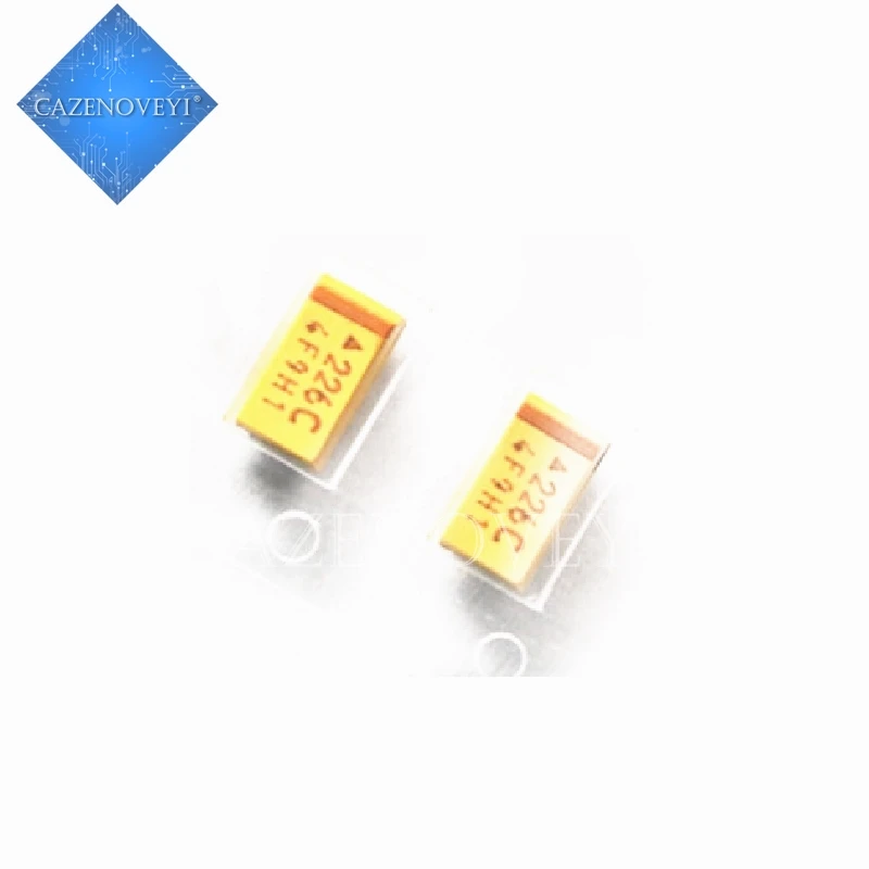 

100 шт./лот 22 мкФ 16 В SMT-B 3528-21 чип танталового конденсатора 226C SMD 16 В 22 мкФ 3528 в наличии