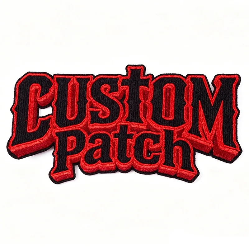 Custom Embroidery Patches With Your Logo Design – Iron On, Hook Loop Sew On for Garment & Personalized Punk Rock Badges
