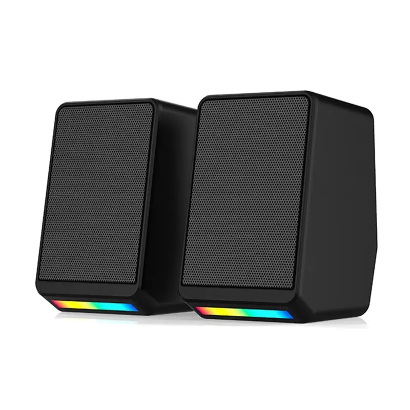 

BNVN-Small Household Desktop For Computer V5 RGB Stereo Sound Mini Speakers Portable Speakers For Computer Laptop Soundbar