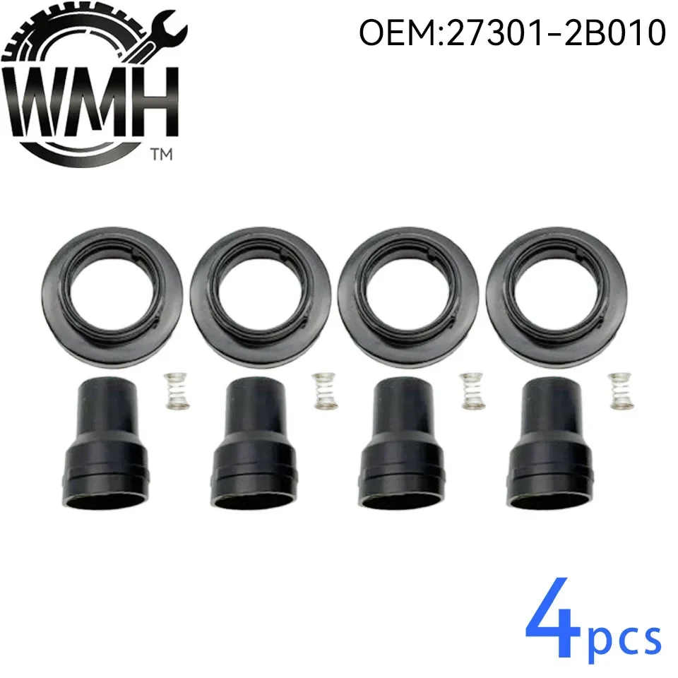 4 piezas 273012B010 27301-2B010 Funda de goma para bobina de encendido para HYUNDAI i30 i20 ix20 ELANTRA KIA CERATO CARENS CEE'D SOUL 12-18