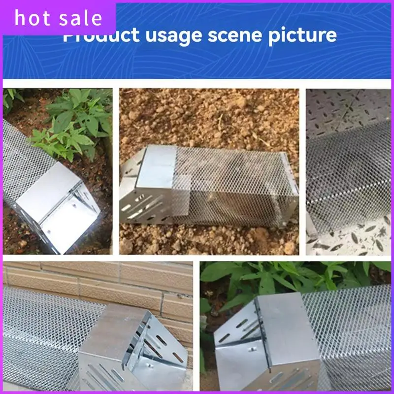 

COFA-однодверная непрерывная ловушка для мыши с отверстием для крыс, безопасная прочная металлическая сетка, бытовая ловушка для мышей, гуманная уличная ловушка для крыс, клетка для крыс