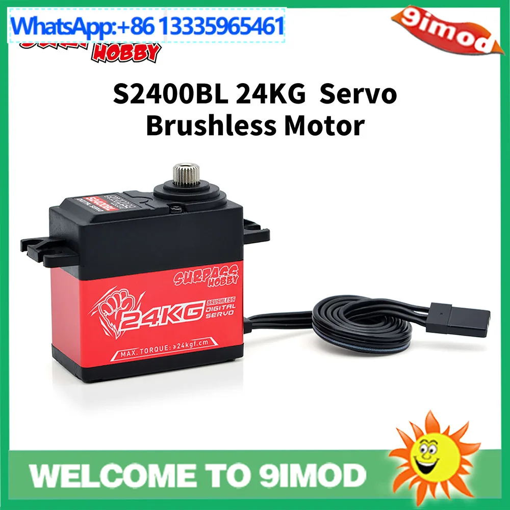

Цифровой бесщеточный редуктор рулевого управления Surpass Hobby S2400BL 24KG, подходит для моделей автомобилей 1:8, лодок и роботов.