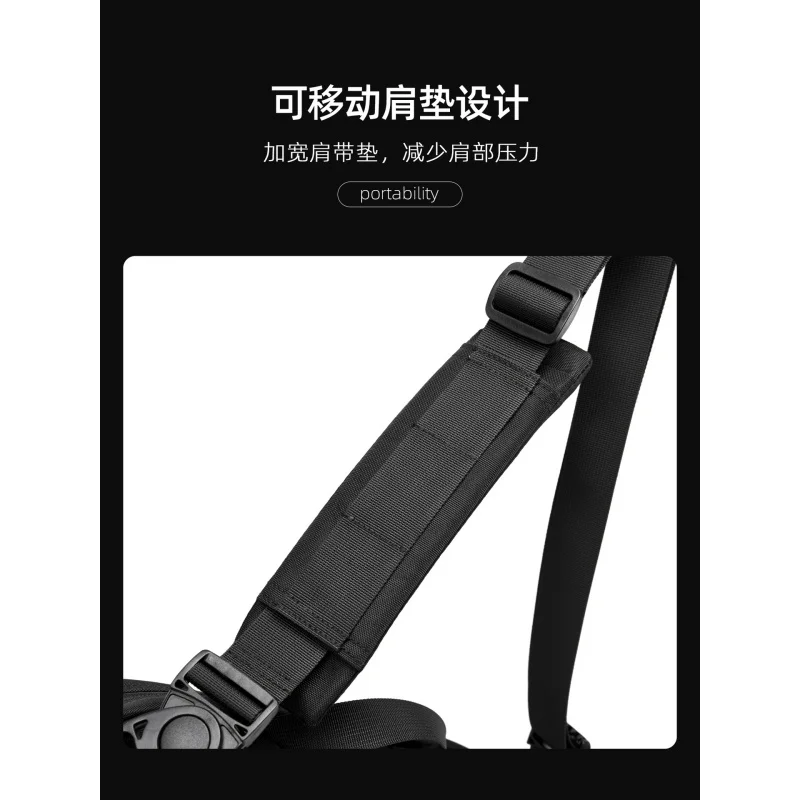 Men's Crossbody Bag Versatile Large Capacity Multi-Functional Casual Chest Bag Waist Bag Lightweight Sports Cycling Single Shoul