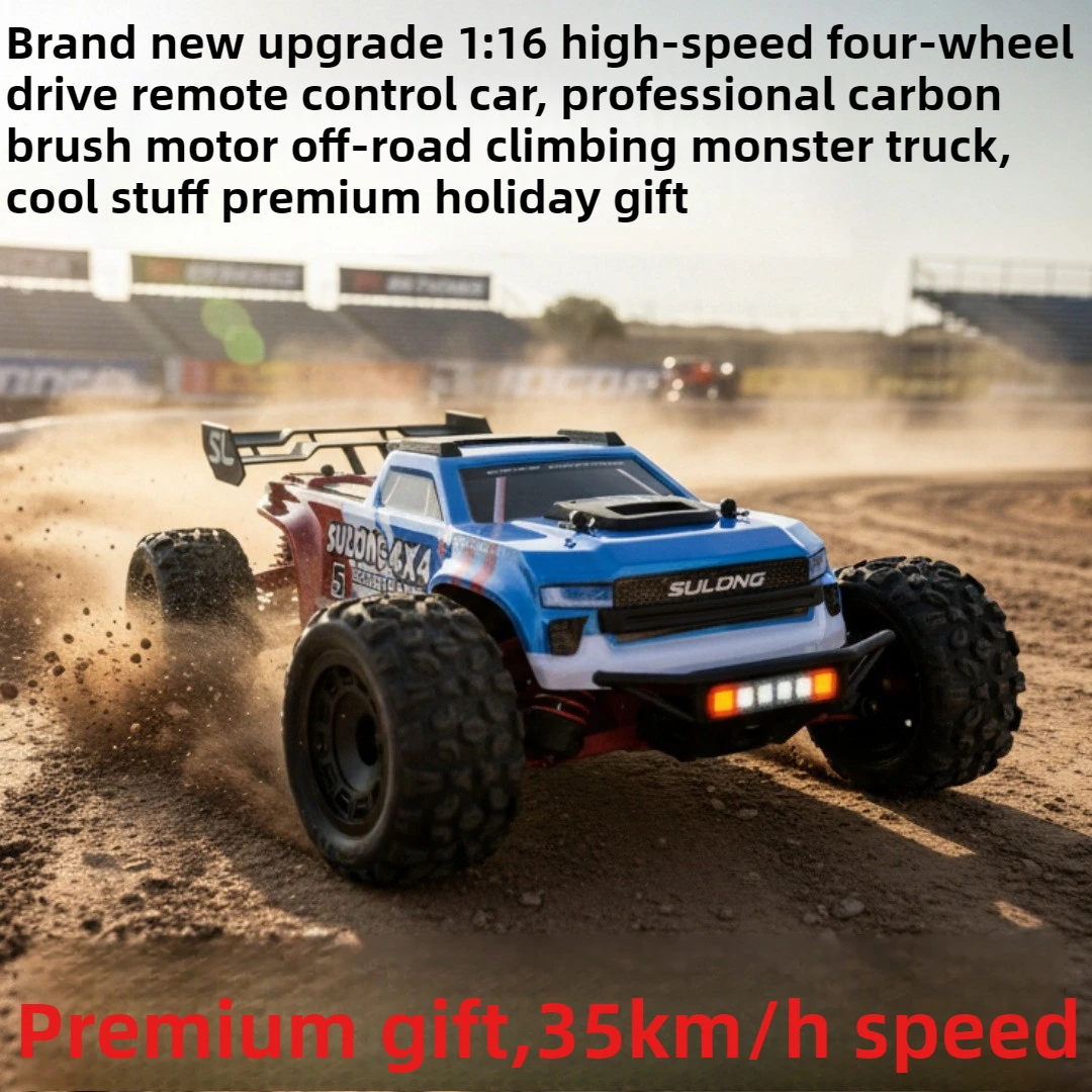 Cool Stuff Funny Gift-1:16 High-speed 4WD Rc Truck,Remote Control Car Toy,Climbing Off-road Rc Cars,Monster Truck,Toys for Kids
