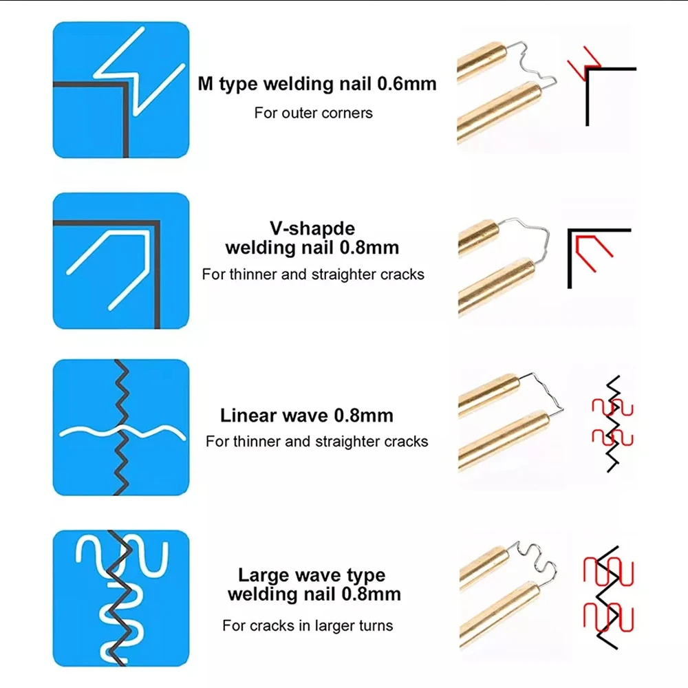 70W Hot Staplers Plastics Welder Machine Car tool PVC Welding Gun Soldering Iron For Plastic Auto Bumper Repair Kit for Workshop