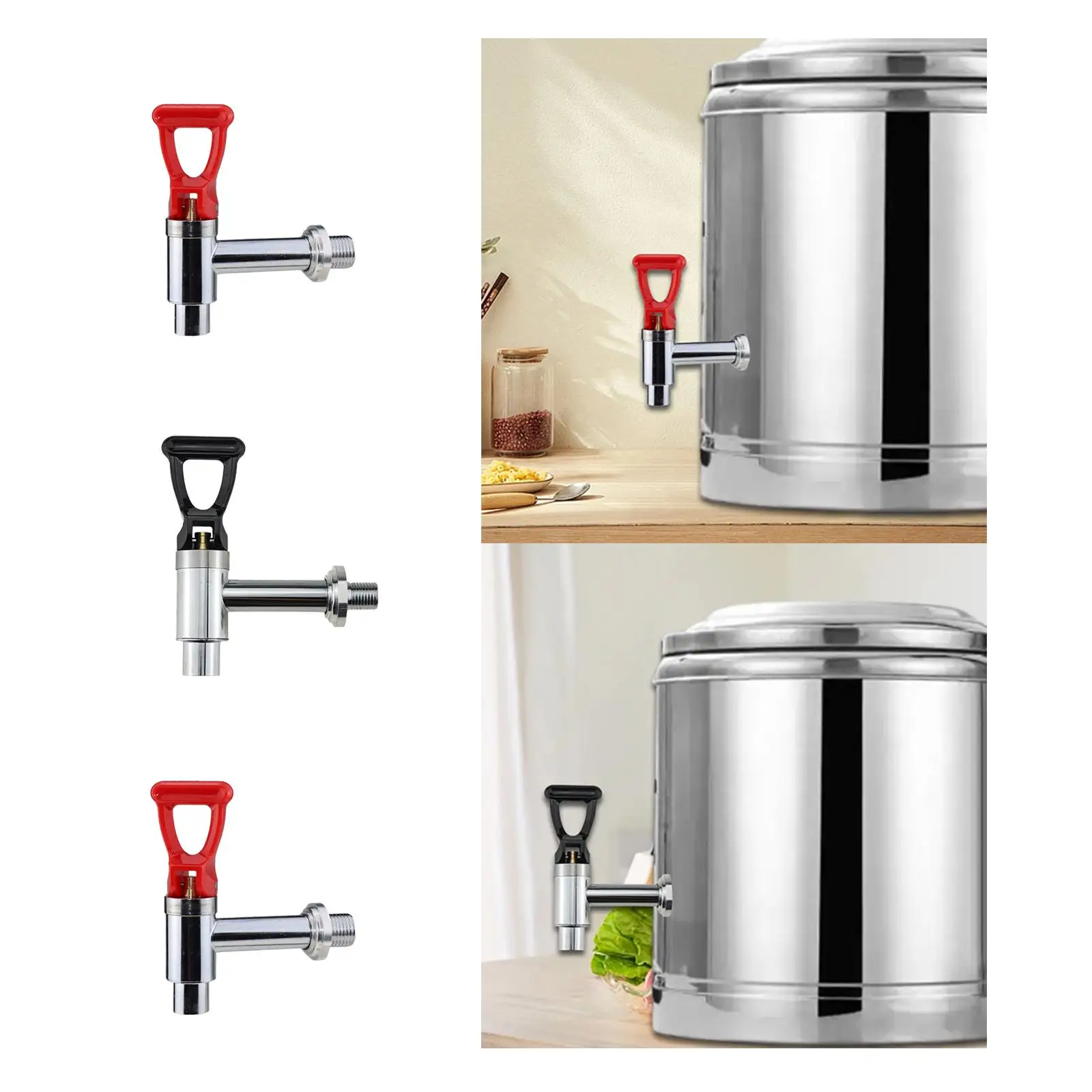 

Coffee Hot Drink Faucet Stainless Steel Adjustable Spigot Beverage Dispenser Replacement for Hotel Restaurant Home Brewing