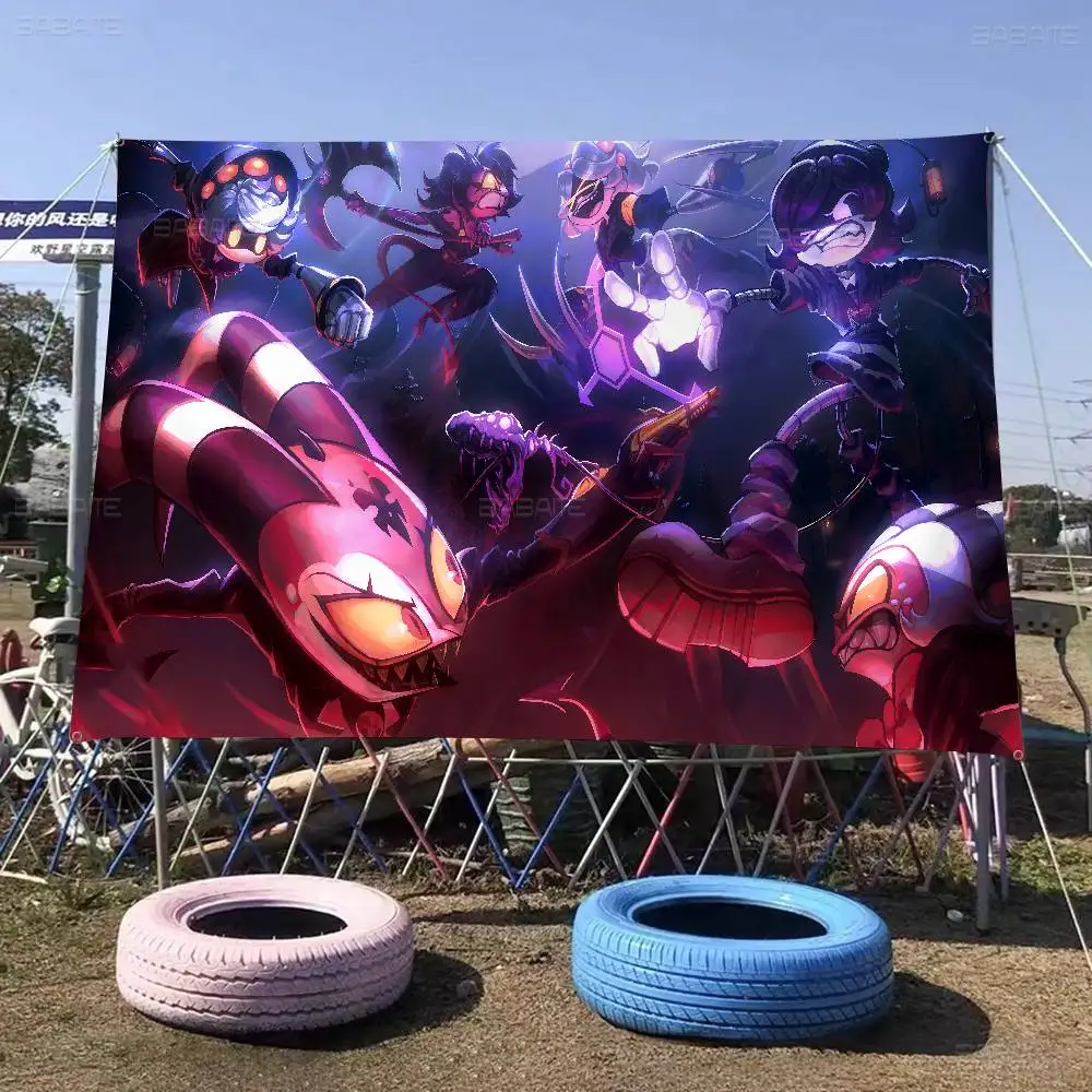 M-murder Uzi N V J Drones Advanced Printing Commercial Advertising Flag Company Party Banner view 4