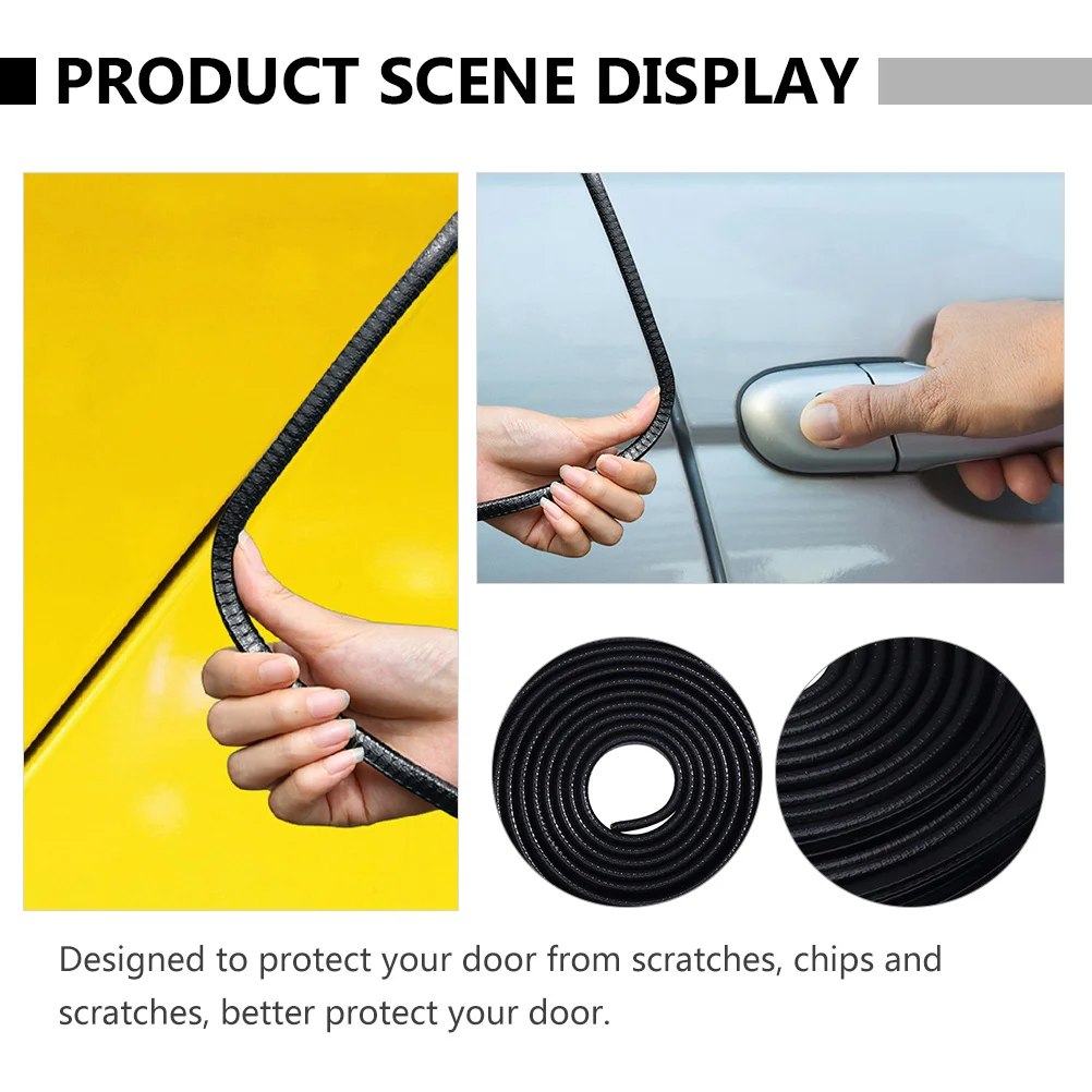 Car Protector Strip Pvc U Shape Auto Seal For Car Door Protector Vehicle Edges Guard Bumper Trim Door Protective Strip