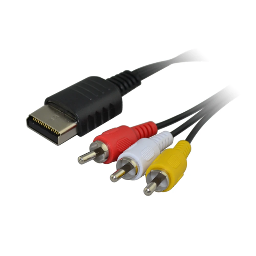 1.8m kabel audio-wideo dla SEGA dla DreamCast DC Audio AV TV wideo kabel Adapter 3RCA przewód konwertera dla głośnika CD DVD