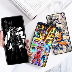 Luxury D-Dragon Ball Goku per Samsung Note 20 10 Ultra Plus A31 A14 A12 A70 A34 A25 A04 A05 A15 A24 5G custodia posteriore nera per telefono