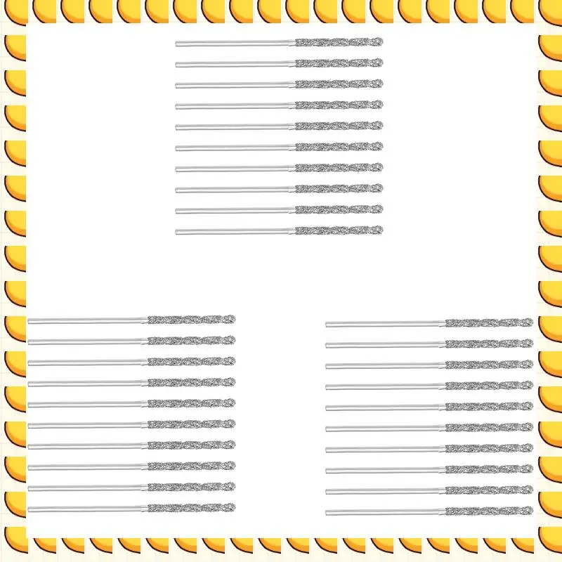 

BAAU 60 шт. 1 мм/0,04 дюйма алмазные спиральные сверла из быстрорежущей стали HSS для стекла, морских ракушек, каменной плитки