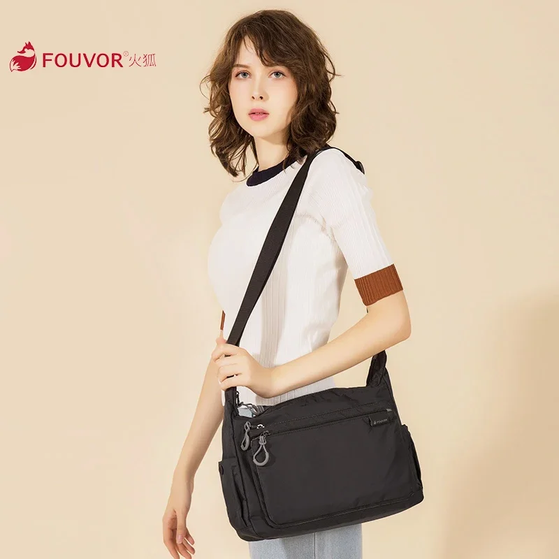 

Fouvor Shoulder Bags 2024 NEW Fashion Women Business Casual Large Capacity Oxford Canvas Bag Casual Nylon Messenger Bag 2802-06