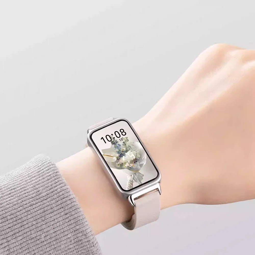 سيليكون حلقة حزام لهواوي الفرقة 10 9 8 المغناطيسي استبدال الرياضة سوار مريح هواوي الفرقة 10 9 8 Correa اكسسوارات